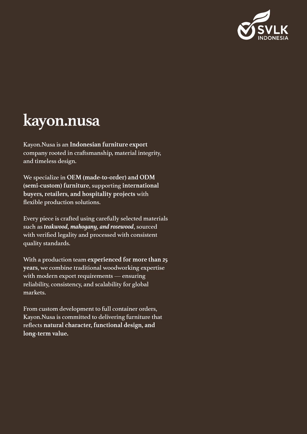 kayon.nusa craftsmanship